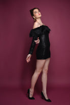Furry Nights Sequin Dress - Meeami Fashion