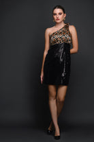 Golden Diamond Foil Dress - Meeami Fashion