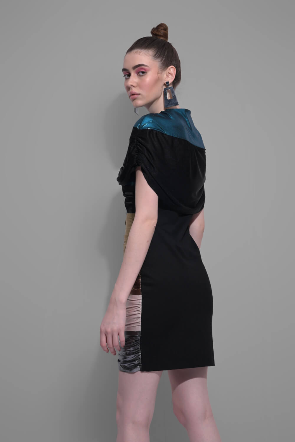 Metallic Rainbow Dress - Meeami Fashion