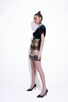Metallic Rainbow Dress - Meeami Fashion