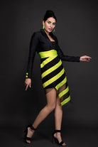Neon Zebra Dress - Meeami Fashion