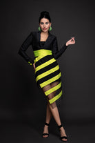Neon Zebra Dress - Meeami Fashion