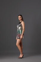 Ombre Sequin Glamour Dress - Meeami Fashion