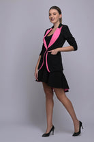 Pop Up Pink Blazer Set - Meeami Fashion