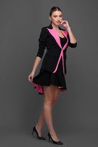 Pop Up Pink Blazer Set - Meeami Fashion