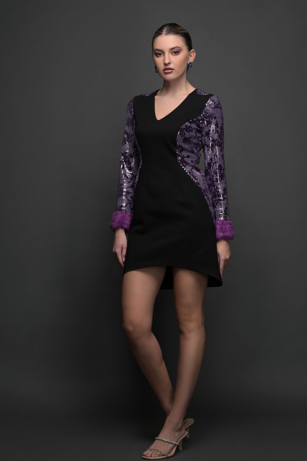 Purple Mist Dress - Meeami Fashion
