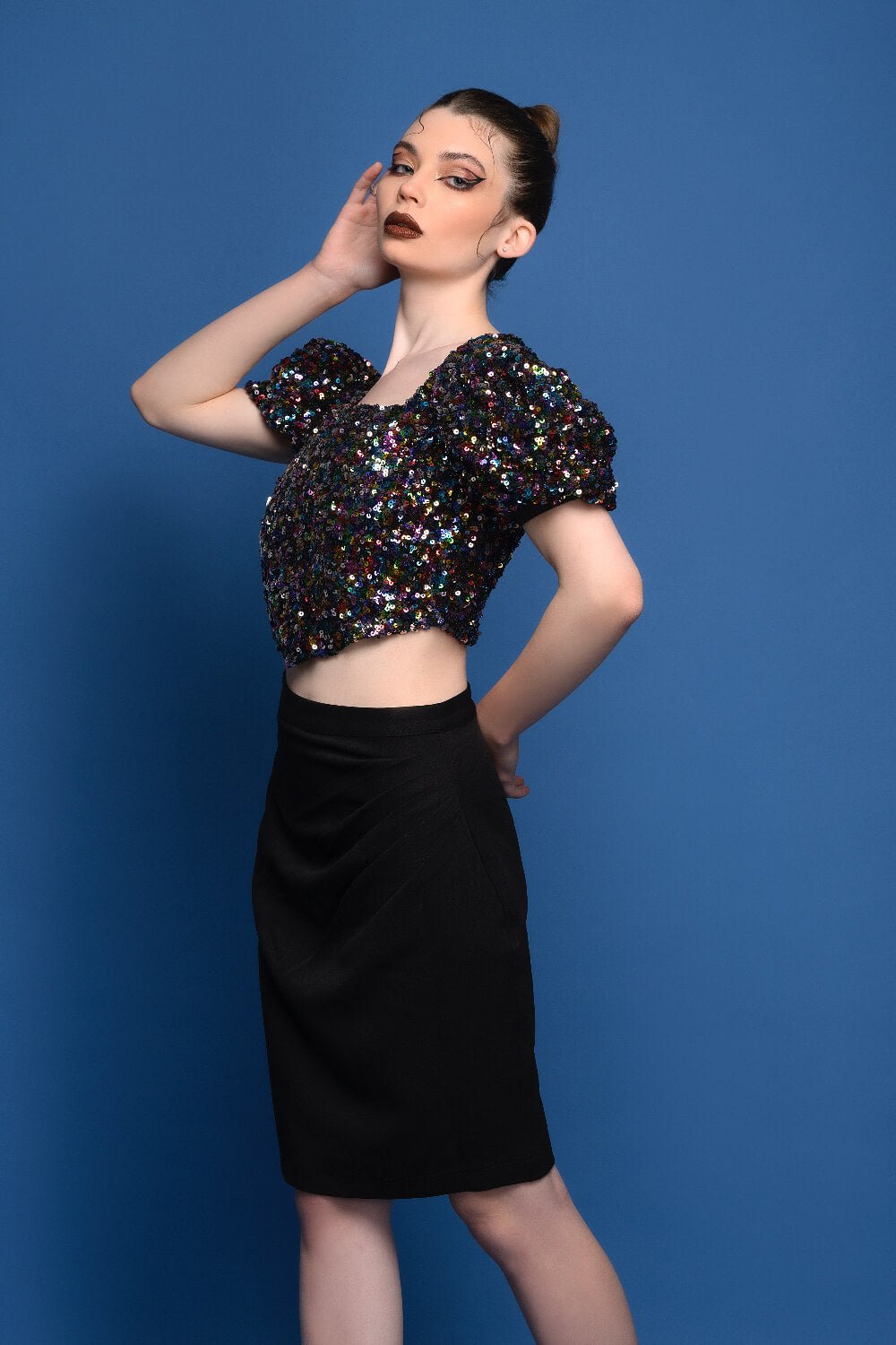 Sequin Bling Top - Meeami Fashion