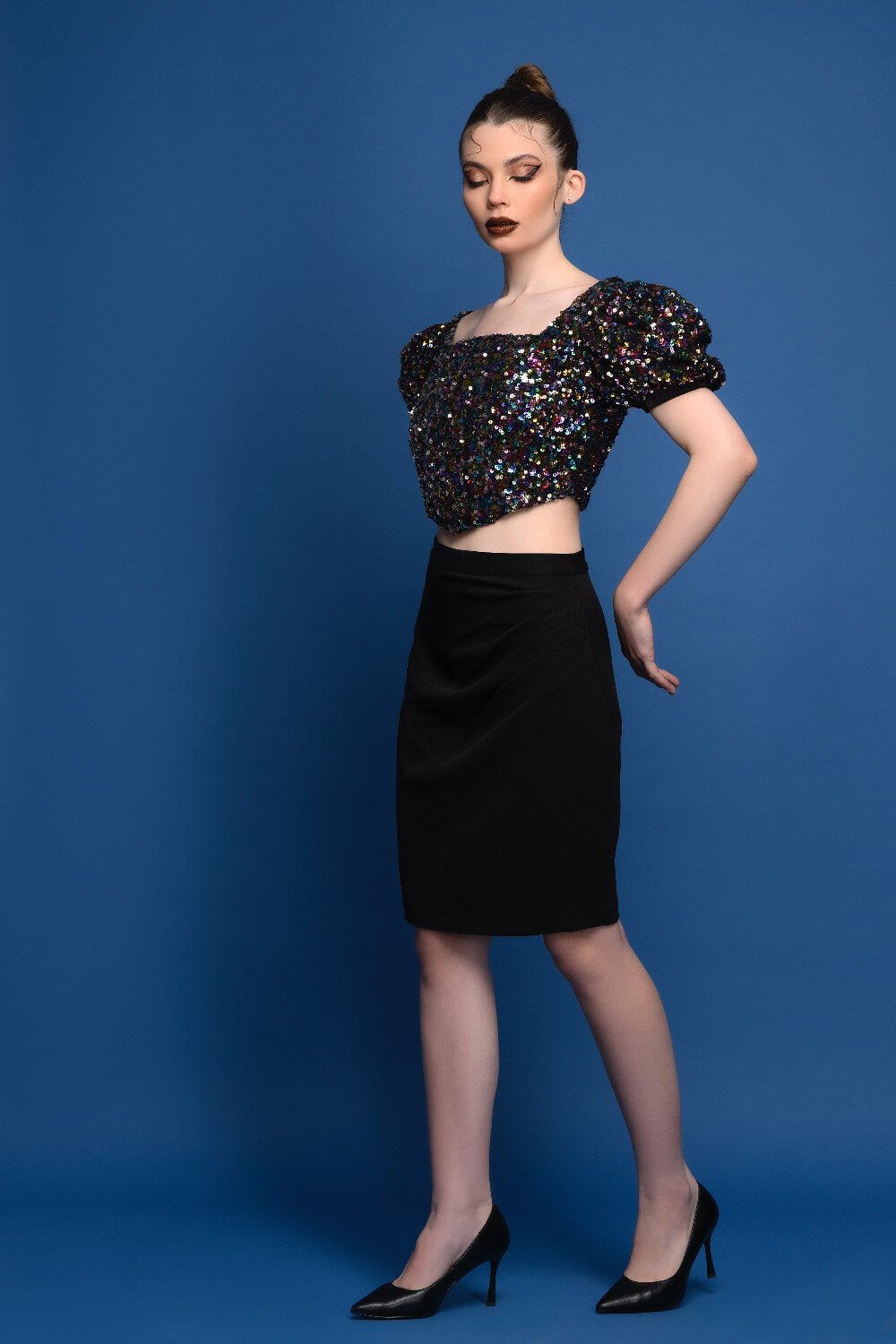 Sequin Bling Top - Meeami Fashion