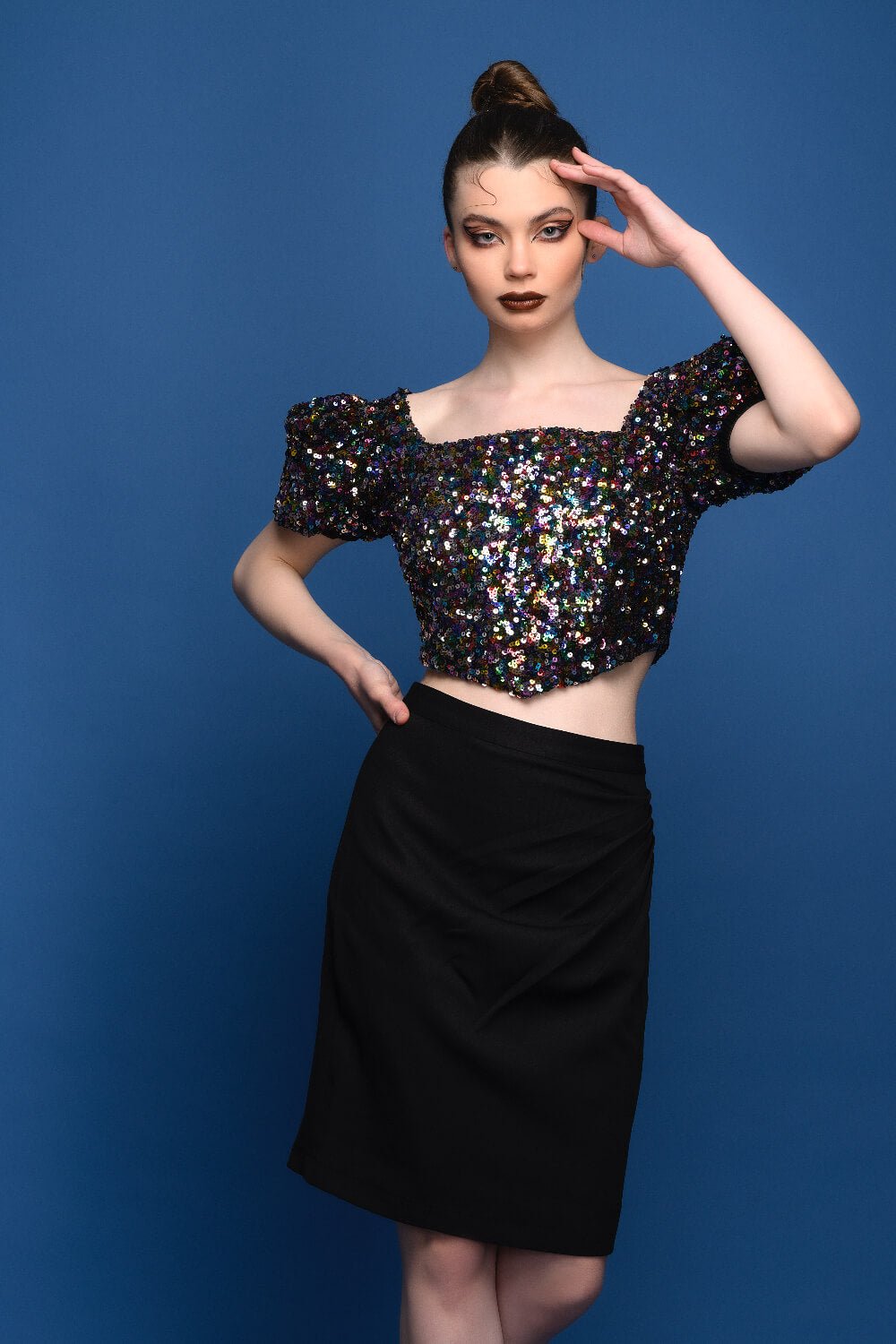 Sequin Bling Top - Meeami Fashion