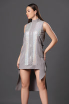 Silver Mirage Dress - Meeami Fashion