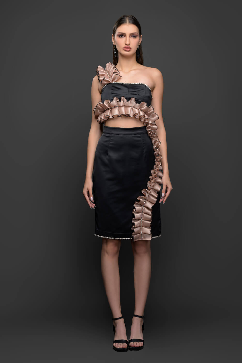 Spiral Honey Coord Set - Meeami Fashion