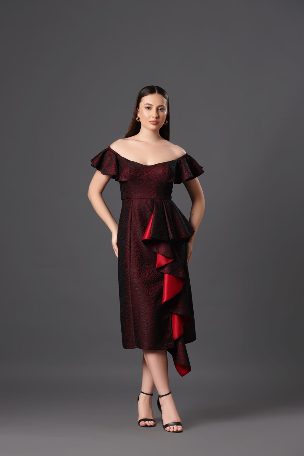 Sweetheart Waves Dress - Meeami Fashion