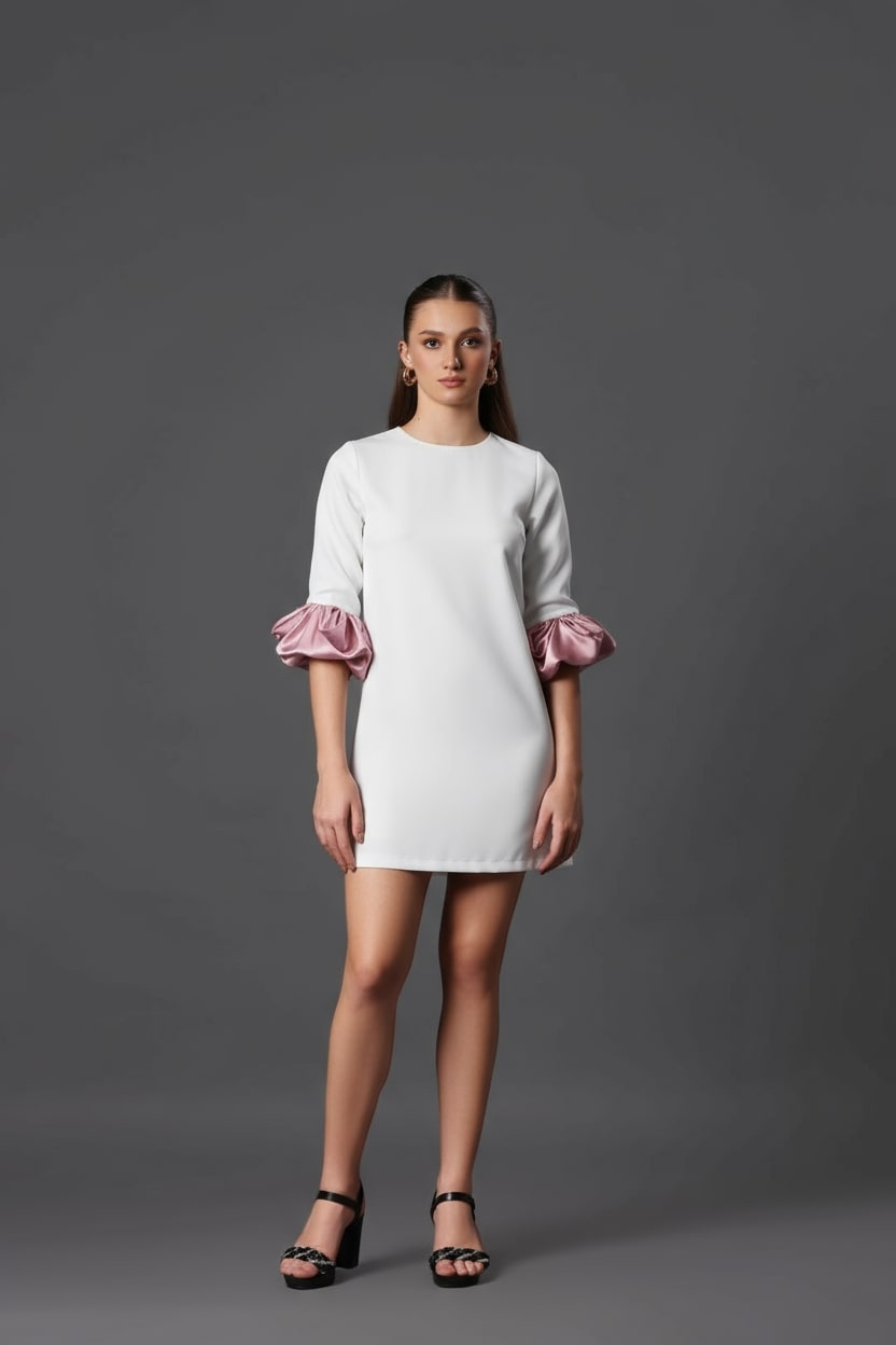 White Bloom Dress - Meeami Everyday - Meeami Fashion