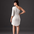 White Cascade Dress - Everyday Fashion - Meeami Fashion