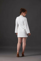 White Luminous Aura Dress - Meeami Fashion