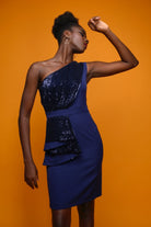 Blue Berry Sequin Dress - Meeami Fashion