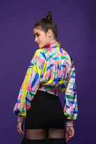 Long Sleeve Abstract Top - Meeami Fashion