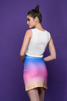 Rainbow Mini Skirt Coord Set - Meeami Fashion