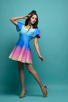 Rainbow Umbrella Dress - Luxury - Meeami Fashion