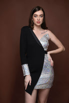 Silver Eagle Blazer Dress - Meeami Fashion